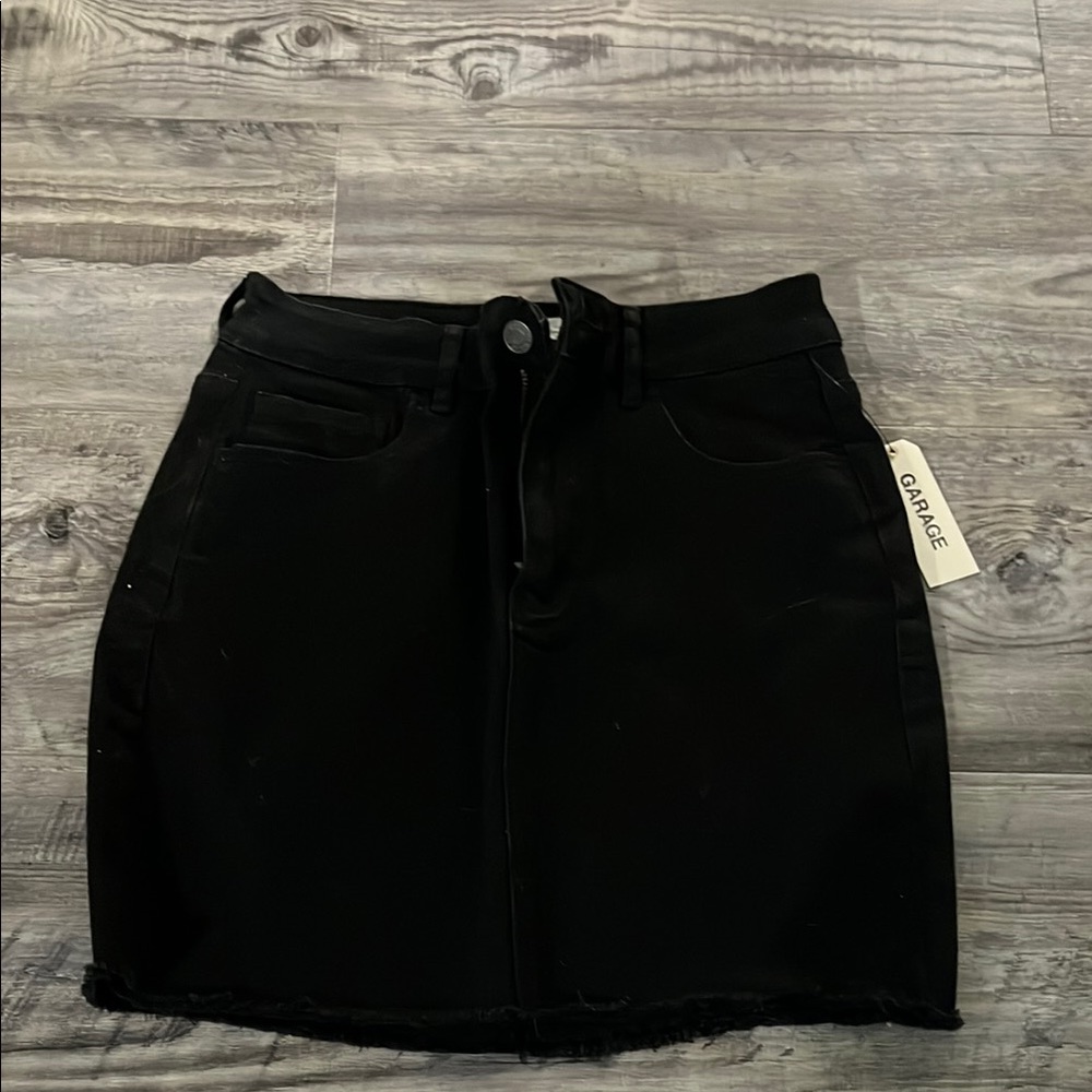 NWT Garage Black Jean skirt